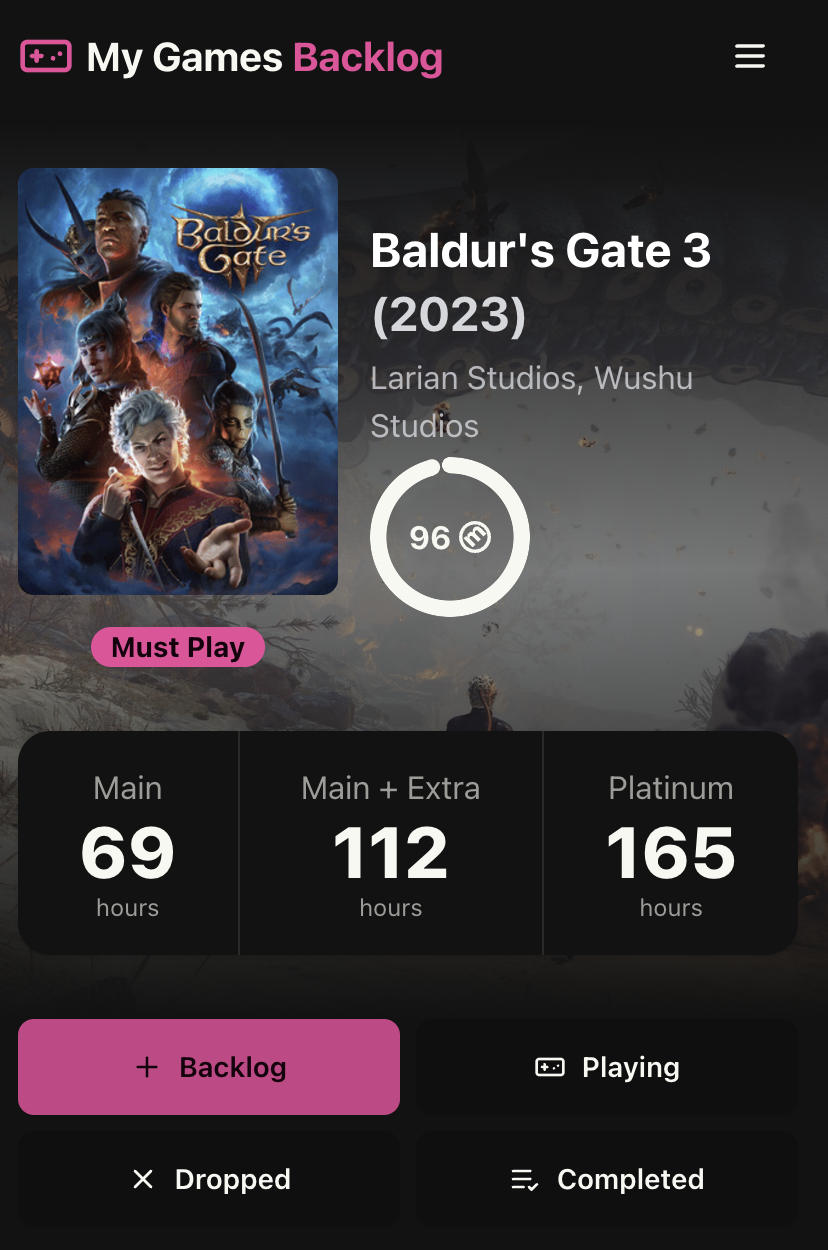 Time Completion Example